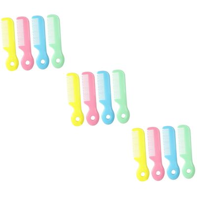 ibasenice 12pcs Safety Combs for Boy Girl Gentle Round Teeth Hair Grooming Comb for Toddlers Lightweight and Portable for Delicate Scalp
