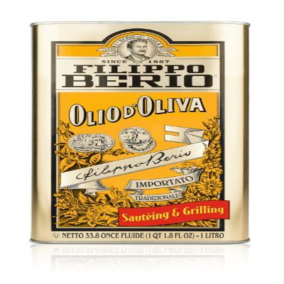 Filippo Berio Pure Olive Oil, 1 Liter Tin (33.8 Ounce)