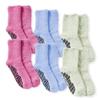 Silvert's Adaptive Clothing & Footwear Silverts Non Skid Hospital Socks 6 Pack, Slipper Grip Safety Socks for Men, Women & Seniors Patient Care - Novelty Pack Small view 1
