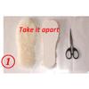 homeemoh Faux Sheepskin Insoles with Felt Comfort Sole, Thick Warm Cashmere Shoe Pads Faux Wool Insoles for Men Women (White,6.5) view 2