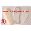 homeemoh Faux Sheepskin Insoles with Felt Comfort Sole, Thick Warm Cashmere Shoe Pads Faux Wool Insoles for Men Women (White,6.5) view 4