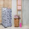 Top Load Washing Machine Cover Suitable For 7 Kg, 7.2 Kg, 7.5 Kg, 8 Kg (56cms X 56cms X 88cms) Half White & Grey view 3