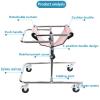 Child Rehabilitation Rollator, Walking Aid with Seat Walking Mobility Aid Lower Limb Rehabilitation Aids Training Stand,Camel (Pink) view 4
