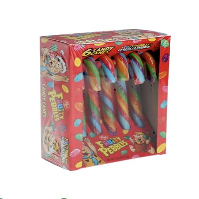 Post Fruity Pebbles, Pebbles Cereal Candy Canes - 2.64oz/6ct (3)