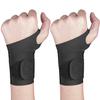 2 Pcs Ultra-Thin Wrist Brace Support for Carpal Tunnel, Pain Relief, Arthritis, Tendonitis, Elastic Wrist Wraps Right and Left Hands - Compression and Support for Fitness Enthusiasts (All Black) view 1