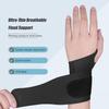 2 Pcs Ultra-Thin Wrist Brace Support for Carpal Tunnel, Pain Relief, Arthritis, Tendonitis, Elastic Wrist Wraps Right and Left Hands - Compression and Support for Fitness Enthusiasts (All Black) view 2