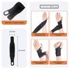 2 Pcs Ultra-Thin Wrist Brace Support for Carpal Tunnel, Pain Relief, Arthritis, Tendonitis, Elastic Wrist Wraps Right and Left Hands - Compression and Support for Fitness Enthusiasts (All Black) view 4