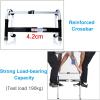 Folding Walking Frame for The Elderly- Portable for The Elderly, Aluminum Foldable Step-by-Step Support Adjustable in Height,F (A) view 3