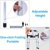 Folding Walking Frame for The Elderly- Portable for The Elderly, Aluminum Foldable Step-by-Step Support Adjustable in Height,F (A) view 4
