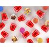 cssopenss 120 pcs Red Plastic Shot Glasses 2 oz red shot cups Christmas shot glasses disposable for drinking Tastings served Snacks Jello Tastings and Samples view 4