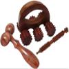 Boscaiola24 Wooden Massager, Acupressure Roller Massager, Pain Relief Item, Back Massager (5 x 3) in, Wooden Face Massager (5x3 in) and Wooden Jimmy Massager (5 in) Set of 3 view 1