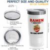 Ramen Lover White Edition Viking Tumbler 20oz - addiction no cure - Food Lovers chicken pumpkin vegan pantry spicy noodles view 4