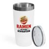 Ramen Lover White Edition Viking Tumbler 20oz - The Noodle Revolution - Food Lovers chicken pumpkin vegan pantry spicy noodles view 1
