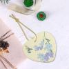 BROLEO Fresh Orchids Prints Christmas Ceramic Love Pendant Decoration - Hanging Ornament for Stores, and Homes -2.9 inch view 4