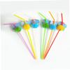 Abaodam 30pcs Coconut Tree Shaped Drinking Straws Fluorescent Party Supplies for and Cocktails for Birthday Celebrations and Decorations view 3