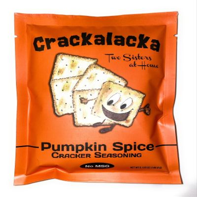 Pumpkin Spice Flavor Crackalacka Saltine Cracker Seasoning Bundle - ONE Pack + One Extra Large Zip Top Bag