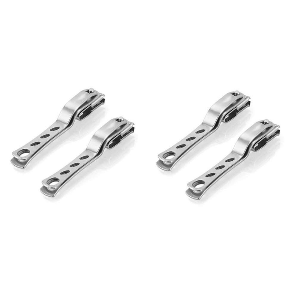 FRCOLOR 4pcs Rotating Nail Clipper for Thick Nails with Ergonomic Design Precision Blades and Lever for Smooth Trimming