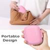 8 Compartments Travel Pill Organizer, Daily Pill Case Small Pill Box for Pocket Purse, Portable Pill Container Medicine Vitamin Organizer (Pink) view 3