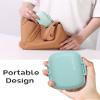8 Compartments Travel Pill Organizer, Daily Pill Case Small Pill Box for Pocket Purse, Portable Pill Container Medicine Vitamin Organizer (Green) view 3