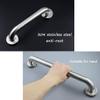 handrail Grab Rails,Handrails Grab Bar Bathtubs and Showers Brushed Nickel, Assist Handrail,-Slip for Bathrooms, Disabled Elderly Child Pregnant/Silver/50Cm view 2