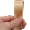 1 inches 50 Yard Champagne Gold Satin Ribbon for Gift Wrapping, Wedding, Crafts, Christmas,Easter, Floral, Hair, Invitation Decorations and More view 3