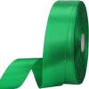 1 inches 50 Yard Green Satin Ribbon for Gift Wrapping, Wedding, Crafts, Christmas,Easter, Floral, Hair, Invitation Decorations and More view 1