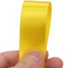 1 inches 50 Yard Yellow Satin Ribbon for Gift Wrapping, Wedding, Crafts, Christmas,Easter, Floral, Hair, Invitation Decorations and More view 3