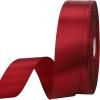 1 inches 50 Yard Wine red Satin Ribbon for Gift Wrapping, Wedding, Crafts, Christmas,Easter, Floral, Hair, Invitation Decorations and More view 1
