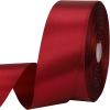 1-1/2 inches 50 Yard Wine red Satin Ribbon for Gift Wrapping, Wedding, Crafts, Christmas,Easter, Floral, Hair, Invitation Decorations and More view 1