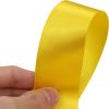 1-1/2 inches 50 Yard Yellow Satin Ribbon for Gift Wrapping, Wedding, Crafts, Christmas,Easter, Floral, Hair, Invitation Decorations and More view 3