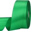 1-1/2 inches 50 Yard Green Satin Ribbon for Gift Wrapping, Wedding, Crafts, Christmas,Easter, Floral, Hair, Invitation Decorations and More view 1