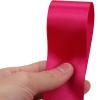 1-1/2 inches 50 Yard Rose red Satin Ribbon for Gift Wrapping, Wedding, Crafts, Christmas,Easter, Floral, Hair, Invitation Decorations and More view 3