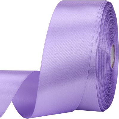 1-1/2 inches 50 Yard Light Purple Satin Ribbon for Gift Wrapping, Wedding, Crafts, Christmas,Easter, Floral, Hair, Invitation Decorations and More