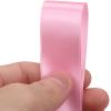 1 inches 50 Yard Light Pink Satin Ribbon for Gift Wrapping, Wedding, Crafts, Christmas,Easter, Floral, Hair, Invitation Decorations and More view 3