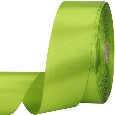 1-1/2 inches 50 Yard Light Green Satin Ribbon for Gift Wrapping, Wedding, Crafts, Christmas,Easter, Floral, Hair, Invitation Decorations and More