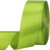1-1/2 inches 50 Yard Light Green Satin Ribbon for Gift Wrapping, Wedding, Crafts, Christmas,Easter, Floral, Hair, Invitation Decorations and More view 1