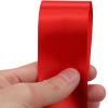 1-1/2 inches 50 Yard Red Satin Ribbon for Gift Wrapping, Wedding, Crafts, Christmas,Easter, Floral, Hair, Invitation Decorations and More view 3