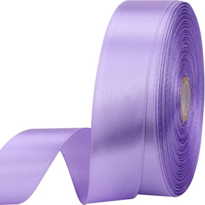 1 inches 50 Yard Light Purple Satin Ribbon for Gift Wrapping, Wedding, Crafts, Christmas,Easter, Floral, Hair, Invitation Decorations and More