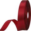 5/8 inches 50 Yard Wine red Satin Ribbon for Gift Wrapping, Wedding, Crafts, Christmas,Easter, Floral, Hair, Invitation Decorations and More view 1