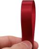 5/8 inches 50 Yard Wine red Satin Ribbon for Gift Wrapping, Wedding, Crafts, Christmas,Easter, Floral, Hair, Invitation Decorations and More view 3