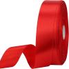 1 inches 50 Yard Red Satin Ribbon for Gift Wrapping, Wedding, Crafts, Christmas,Easter, Floral, Hair, Invitation Decorations and More view 1
