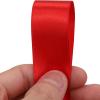 1 inches 50 Yard Red Satin Ribbon for Gift Wrapping, Wedding, Crafts, Christmas,Easter, Floral, Hair, Invitation Decorations and More view 3