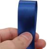 1 inches 50 Yard Dark Blue Satin Ribbon for Gift Wrapping, Wedding, Crafts, Christmas,Easter, Floral, Hair, Invitation Decorations and More view 3
