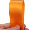 1-1/2 inches 50 Yard Orange Satin Ribbon for Gift Wrapping, Wedding, Crafts, Christmas,Easter, Floral, Hair, Invitation Decorations and More view 3