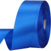 1-1/2 inches 50 Yard Blue Satin Ribbon for Gift Wrapping, Wedding, Crafts, Christmas,Easter, Floral, Hair, Invitation Decorations and More view 1