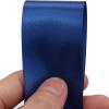 1-1/2 inches 50 Yard Dark Blue Satin Ribbon for Gift Wrapping, Wedding, Crafts, Christmas,Easter, Floral, Hair, Invitation Decorations and More view 3