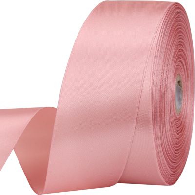 1-1/2 inches 50 Yard Rose Gold Satin Ribbon for Gift Wrapping, Wedding, Crafts, Christmas,Easter, Floral, Hair, Invitation Decorations and More