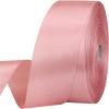 1-1/2 inches 50 Yard Rose Gold Satin Ribbon for Gift Wrapping, Wedding, Crafts, Christmas,Easter, Floral, Hair, Invitation Decorations and More view 1