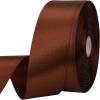 1-1/2 inches 50 Yard Brown Satin Ribbon for Gift Wrapping, Wedding, Crafts, Christmas,Easter, Floral, Hair, Invitation Decorations and More view 1