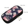Medicine Travel Organizer, Multiple-Layer Insulin Cold Storage Bag Portable Lightweight Medicines Refrigerated Cool Storage Case for Diabetes and Other Diabetic Supplies (Black Bottom Red Flower) view 4